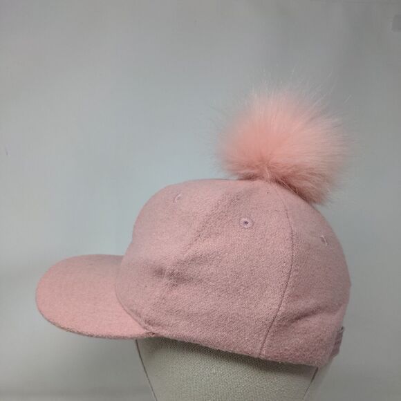 Dopo Dopo Girls Snapback Hat Pink 2-5 Years Adjustable Pompon Faux Fur Blank - Picture 3 of 8